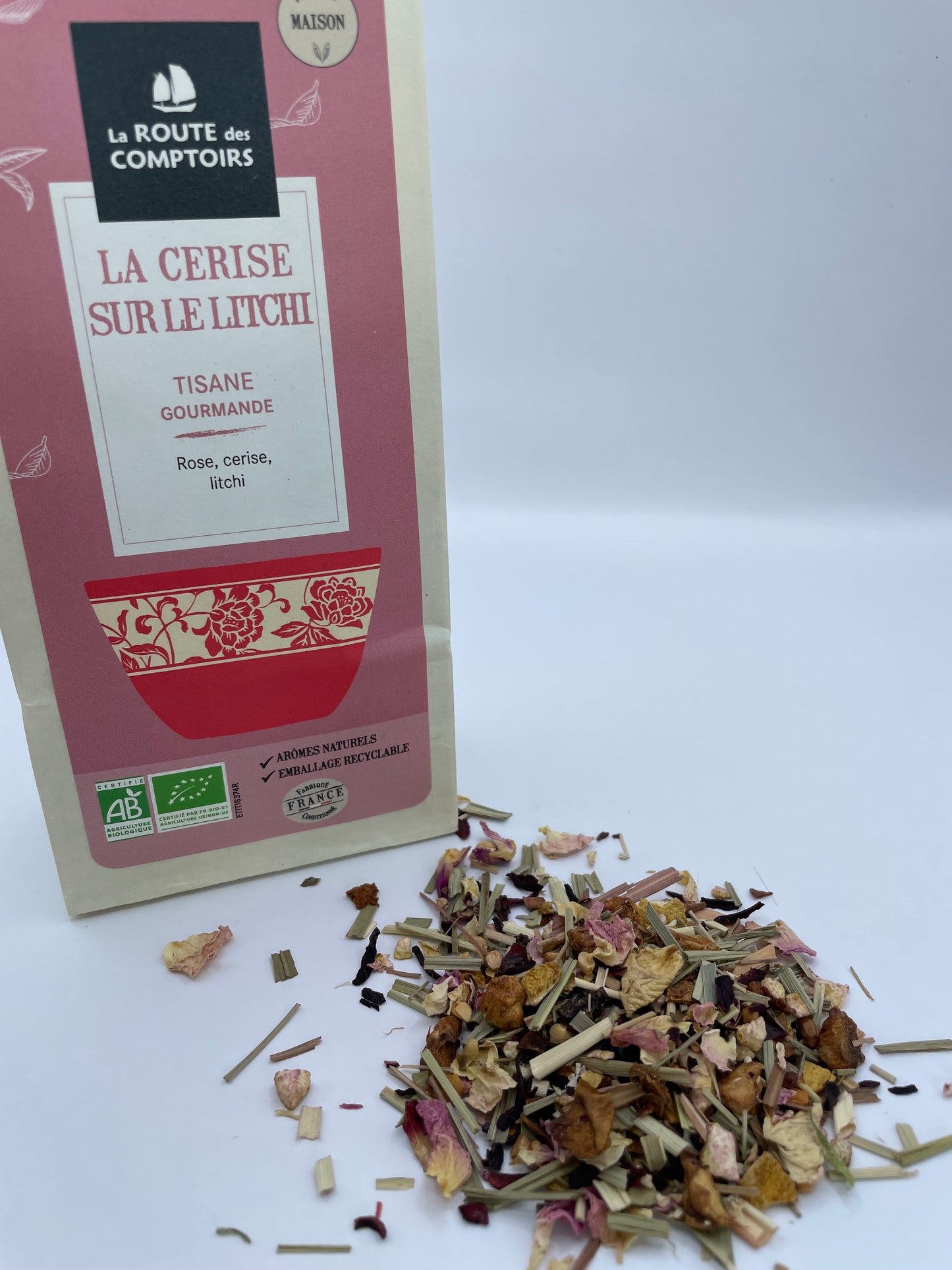TISANE LA ROUTE DES COMPTOIRS - LA CERISE SUR LE LICHI